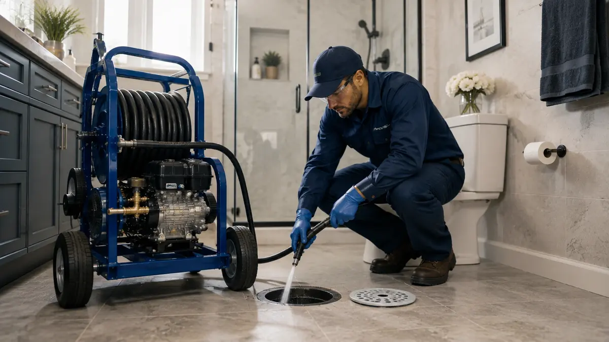 Bathroom Drain Hydro Jetting in Bodega