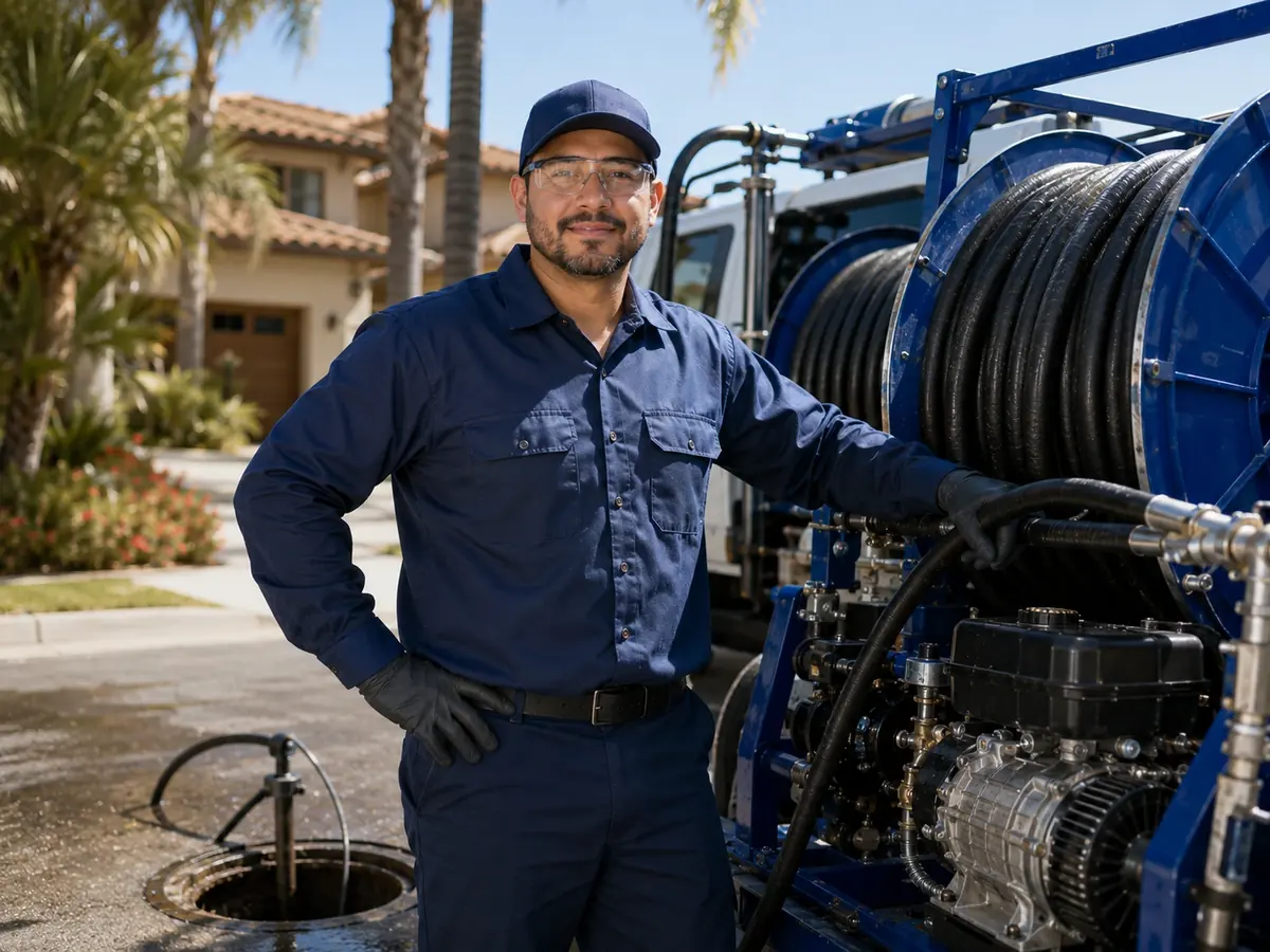 Hydro jet sewer cleaning in Bodega