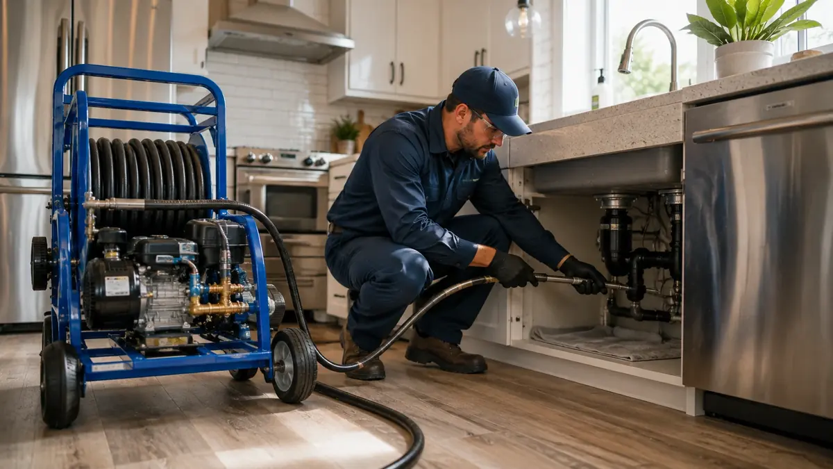 Kitchen Drain Hydro Jetting in Bodega