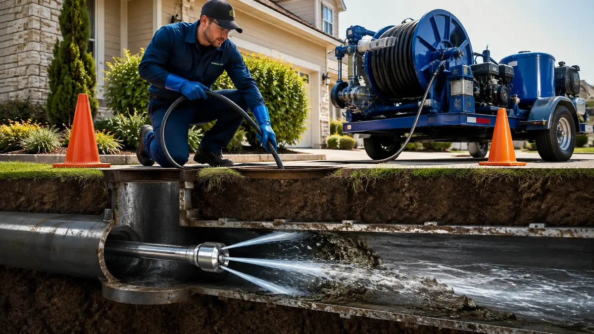 Main Sewer Line Hydro Jet Cleaning in Bodega